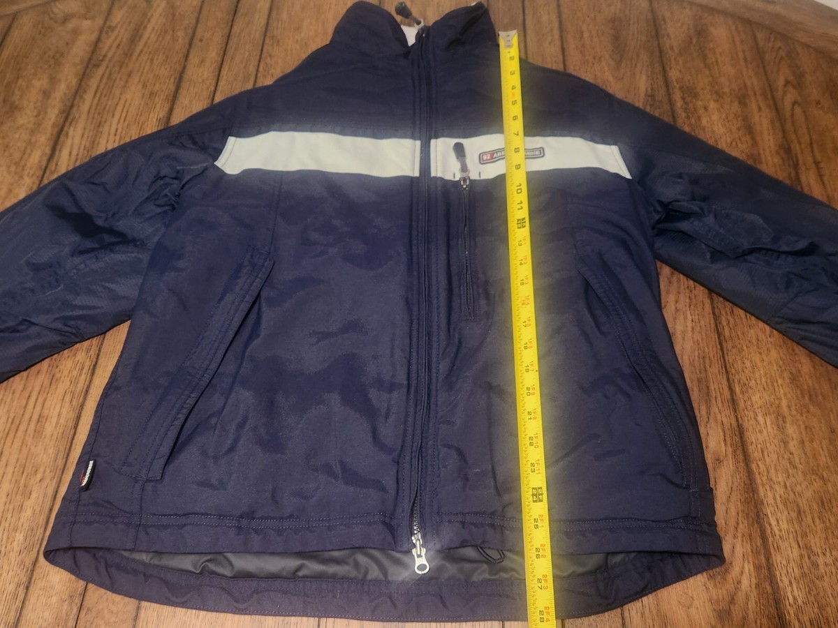 Abercrombie A/92 Cotton Mens Jacket Blue White Stripes Abercrombie A/92 Cotton Mens Jacket Blue White Stripes
