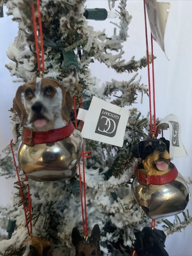 Giftcraft Inc Dog Bell Ornaments Assorted Breeds NEW - Picture 10 of 11
