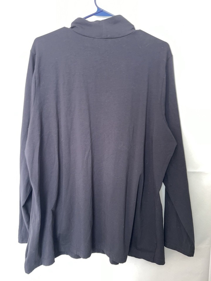 Bob Mackie Wearable Art Turtleneck Women’s Plus Size 2X Black eBay