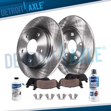 10.59" 269mm REAR Disc Rotors Ceramic Brake Pads for Toyota Avalon Camry Solara