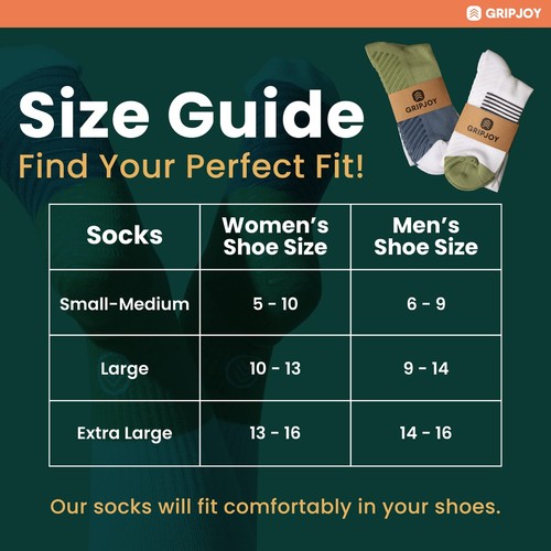 Compression Socks with Grips for Women & Men - 15-20mmHg - Knee High Non-slip... - Picture 7 of 8