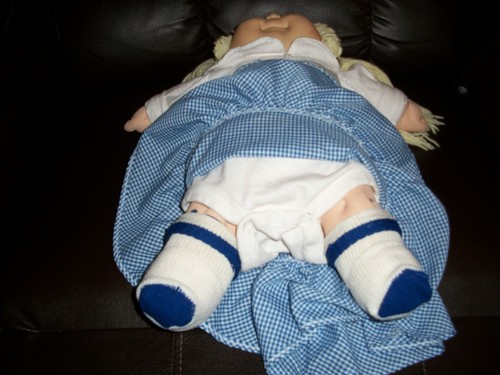 Muñeca Cabbage Patch con traje y capó a juego - Plus Cert. & Potty Trainer - Imagen 3 de 4