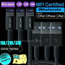 AlCase Apple USB Sync Cable Charger For iPhone 7 8 6 Plus XR 11 12 13 14 Pro Max