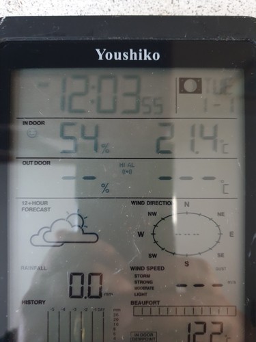 Youshiko Funkuhr YC9389 nur Gerät - keine Wetterstation - Bild 4 von 5