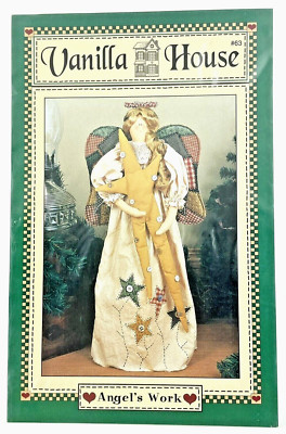Vanilla House Doll Pattern Angel's Work Craft No. 63 20 in. Vintage 1996 