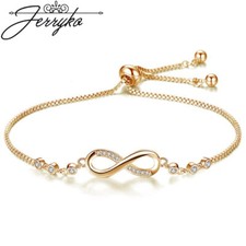 Damen Armband Unendlichkeit Silber Zirkon Fra...
