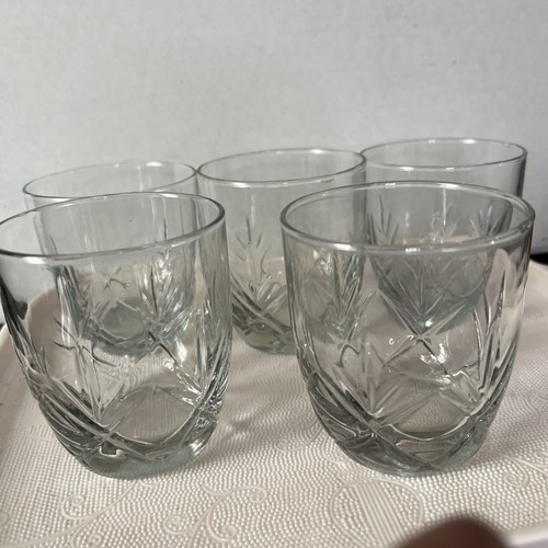 Set of 5 Anchor Hocking Fleur 8 Oz Tumblers - Picture 2 of 9