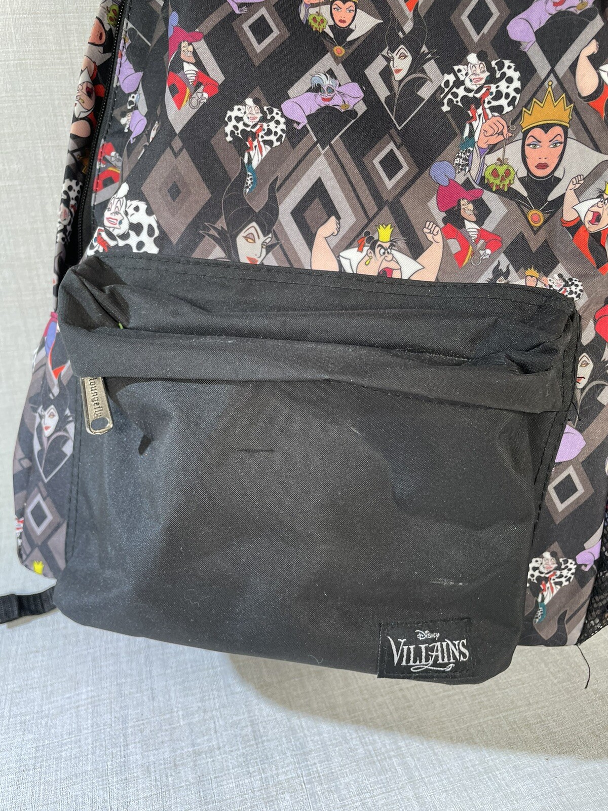 Loungefly Disney Villains Print Full Size Backpack Gem