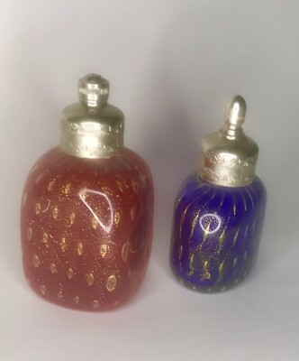 Murano Scent 2 Perfume Bottles Vetreria Artistica La Fenice