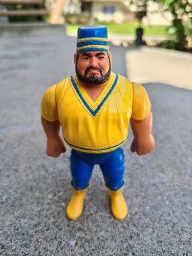 WWF Akeem Hasbro Wrestling Figure WWE 1990  NICE...