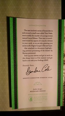 SIGNED The Secret History of Twin Peaks by Mark Frost, autographed