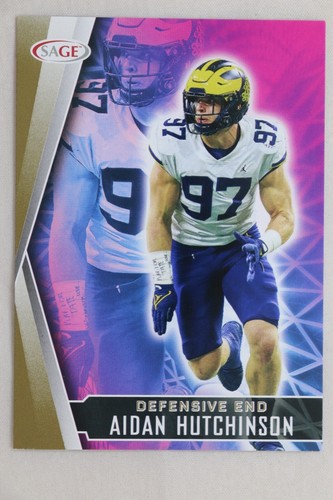 2022 Sage High Series Draft Football GOLD PARALLEL - Pick Your Player - Picture 116 of 136