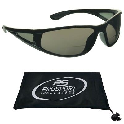 ProSPORT Bifocal Safety Sunglasses - Z87 Rated, Adjustable Nose, Yellow Lens, Large Wrap For Cycling Motorcycle Sports - View #9