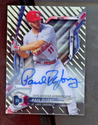 2018 Topps High Tek Pattern 1 Waves/Diagonals Auto Paul DeJong #HT-PD Auto