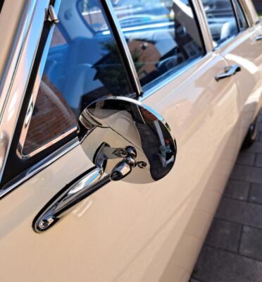 1x Außenspiegel chrom Oldtimer Youngtimer passend für Opel VW Mercedes BMW