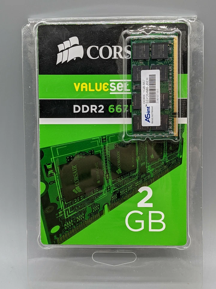 Corsair 2GB DDR2 667Mhz Laptop Memory RAM Brand New and Unopened in Package - Image 3 of 4