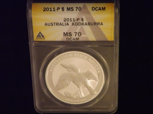 2011-P Kookaburra Australie ANACS MS 70 - Photo 1/2