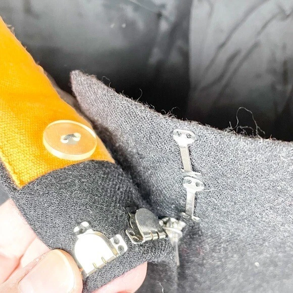 Pantalone Tory Burch Corrina Heather grigio scuro 100% lana taglia 6 stile 23061221