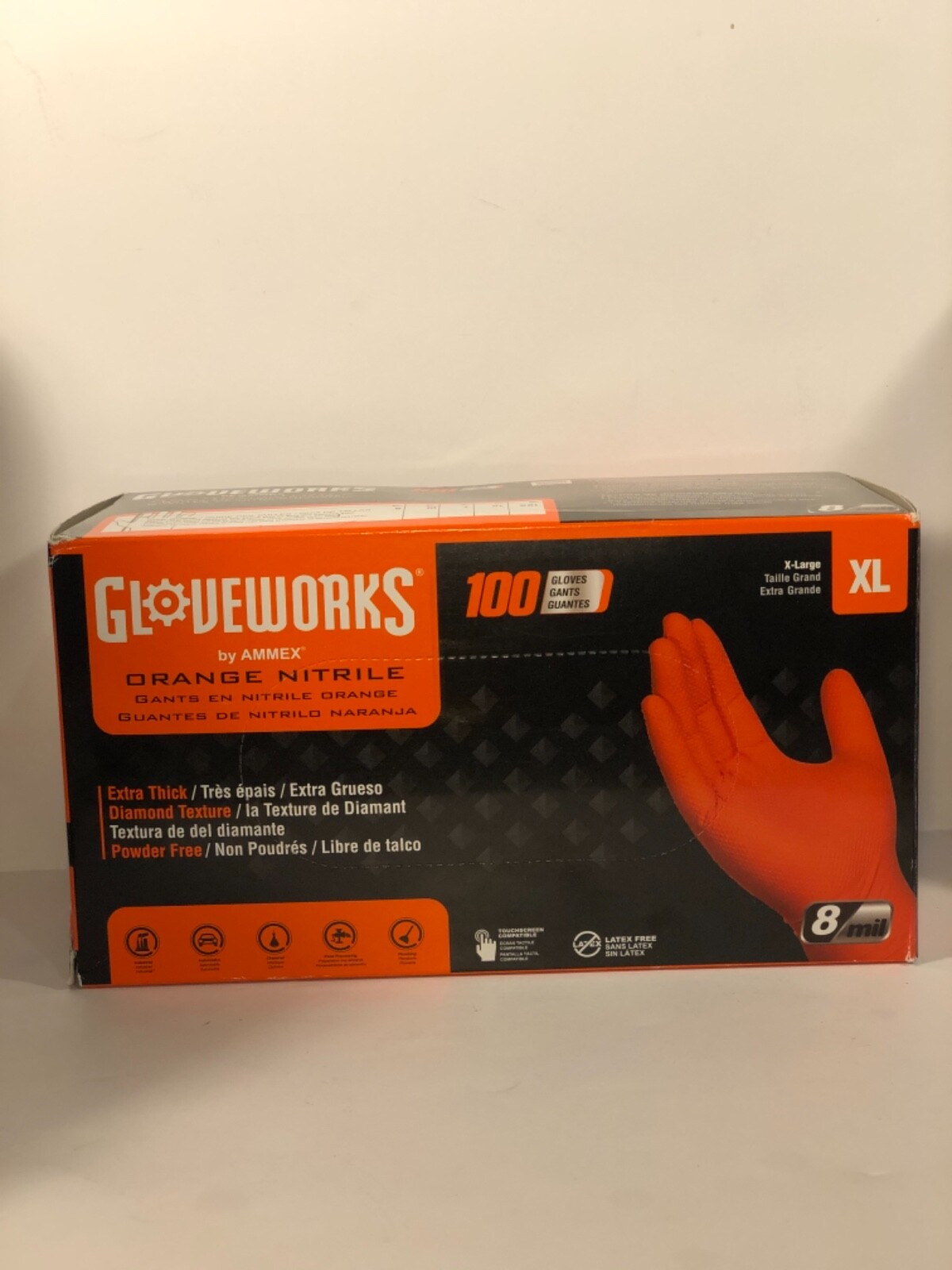 Ammex Gwon48100 Xl Buy AMMEX GWON48100, Gloveworks XL Orange Heavy