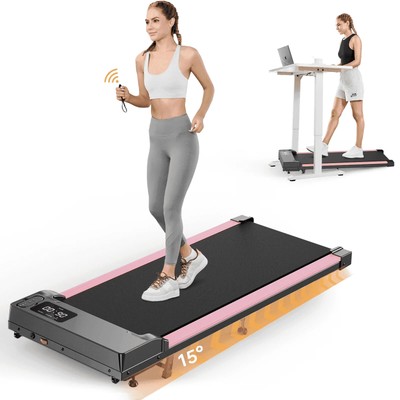 Walking Pad with Incline,2.5 HP Under Desk Treadmill Small with LED Display