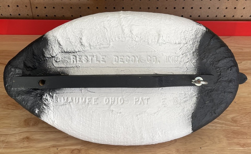 Vintage Antique Tom Restle Decoy Co Maumee OH Foam Canvasback Decoy eBay