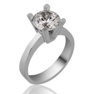 925 Sterling Silber Verlobungs Ring, Hochzeitsring, Heiratsantrag, Einstein Ring