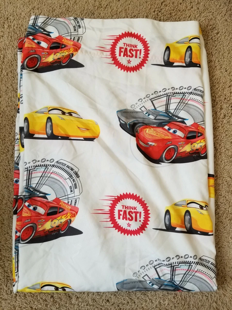 Disney Pixar CARS 3 Lightning McQueen Twin Flat Sheet eBay