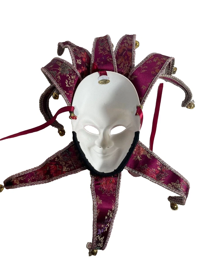 Venetian Mask Masquerade II Sogno VEneziano Di C.T. Venexis Purple Bells Floral - Image 3 of 4