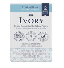 Ivory Gentle Bar Soap Original Scent 3.17 Oz., 2 Count