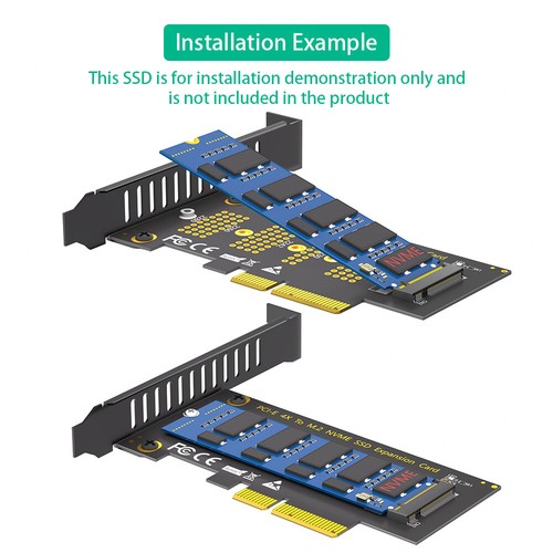Adaptador 4x versión de actualización M.2 NGFF NVMe SSD a PCI-E 3.0 - Imagen 7 de 10