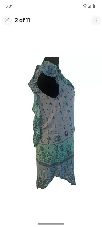 Vintage Sample Spell & the Gypsy Collective Desert Wanderer Mini Dress Sz S - Image 2 of 4