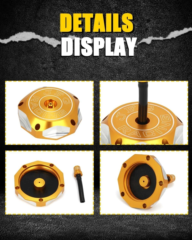 CNC Gas Fuel Tank Cap For DRZ50/70 2008-2013 DRZ125 2003–2011 DRZ400 2000–2004 Foto 4 de 4
