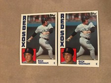 1984 Topps Baseball Card #498 Rich Gedman Boston Red Sox NMMT Free Shipping!