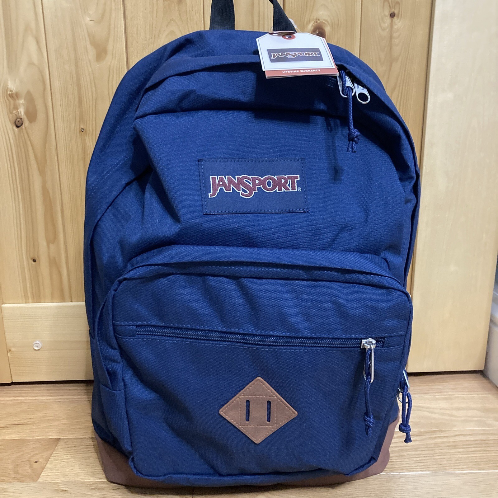 Jansport City View Backpack Navy NWT New Blue Book Bag Back Pack Men