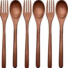 Wooden Spoons Forks Set Including Wooden Spoons and Wooden Forks Japanese 6