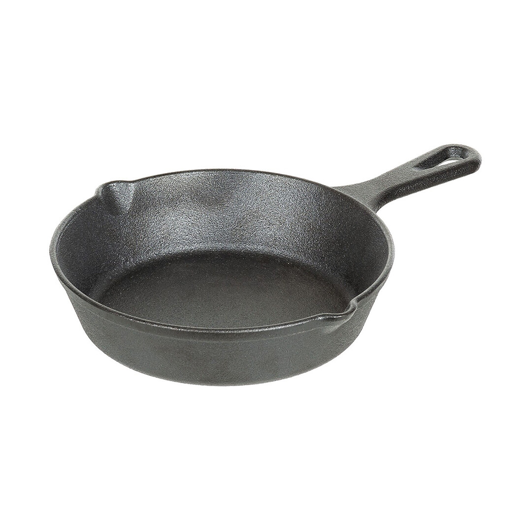 Fox Outdoors Camping Cast Iron Frying Pan Handle 20cm Black