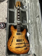 Mooncaster Guitar (body Similar To Fenders 1960’s Starcaster / Sound -335)
