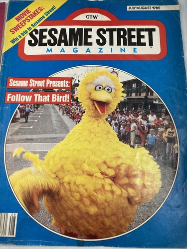 Vintage Lot of 4 1980s Sesame Street Magazines CTW WORN 1985 1986 Big Bird - Picture 4 of 5