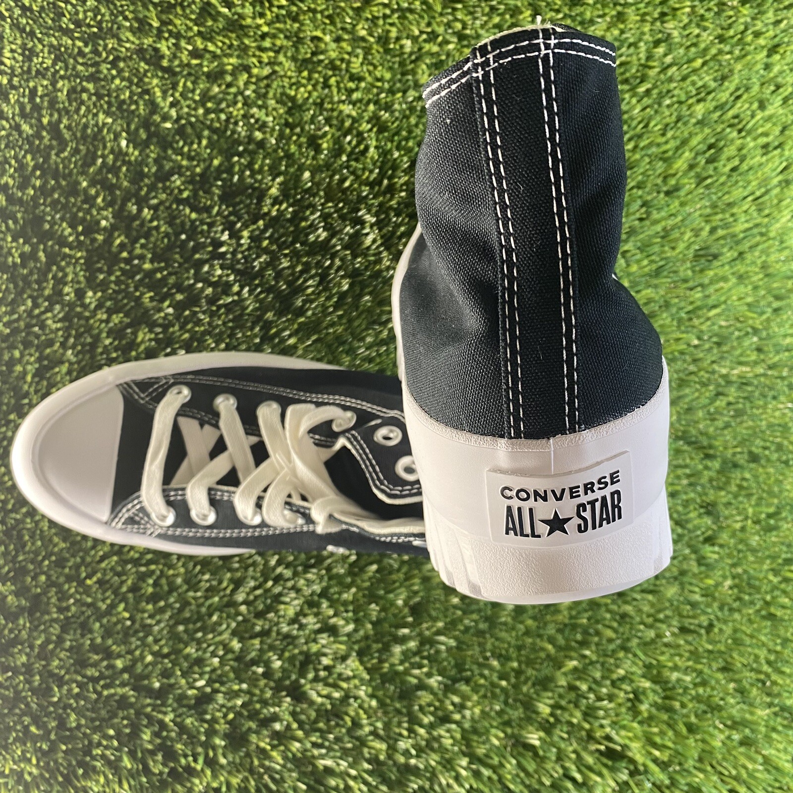 Converse Mens 8.5/ Womens 10.5 BlackChuck Taylor Lugged All Star A00870C No Box thumbnail 6