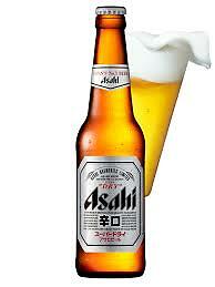 Cerveza japonesa Asahi 1 unit 330ml japanese beer Asahi 5% Alco. botella Bier