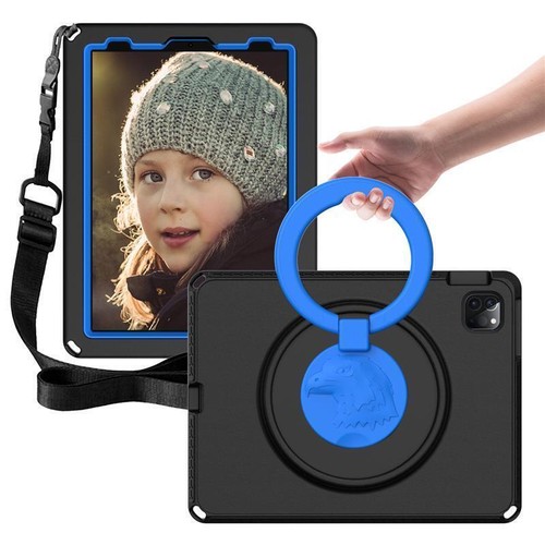 iPad 10.2 7 8 9th 10th Generation 10.9 Air Mini Pro 11 Kids Case Shoulder Strap - Picture 3 of 26