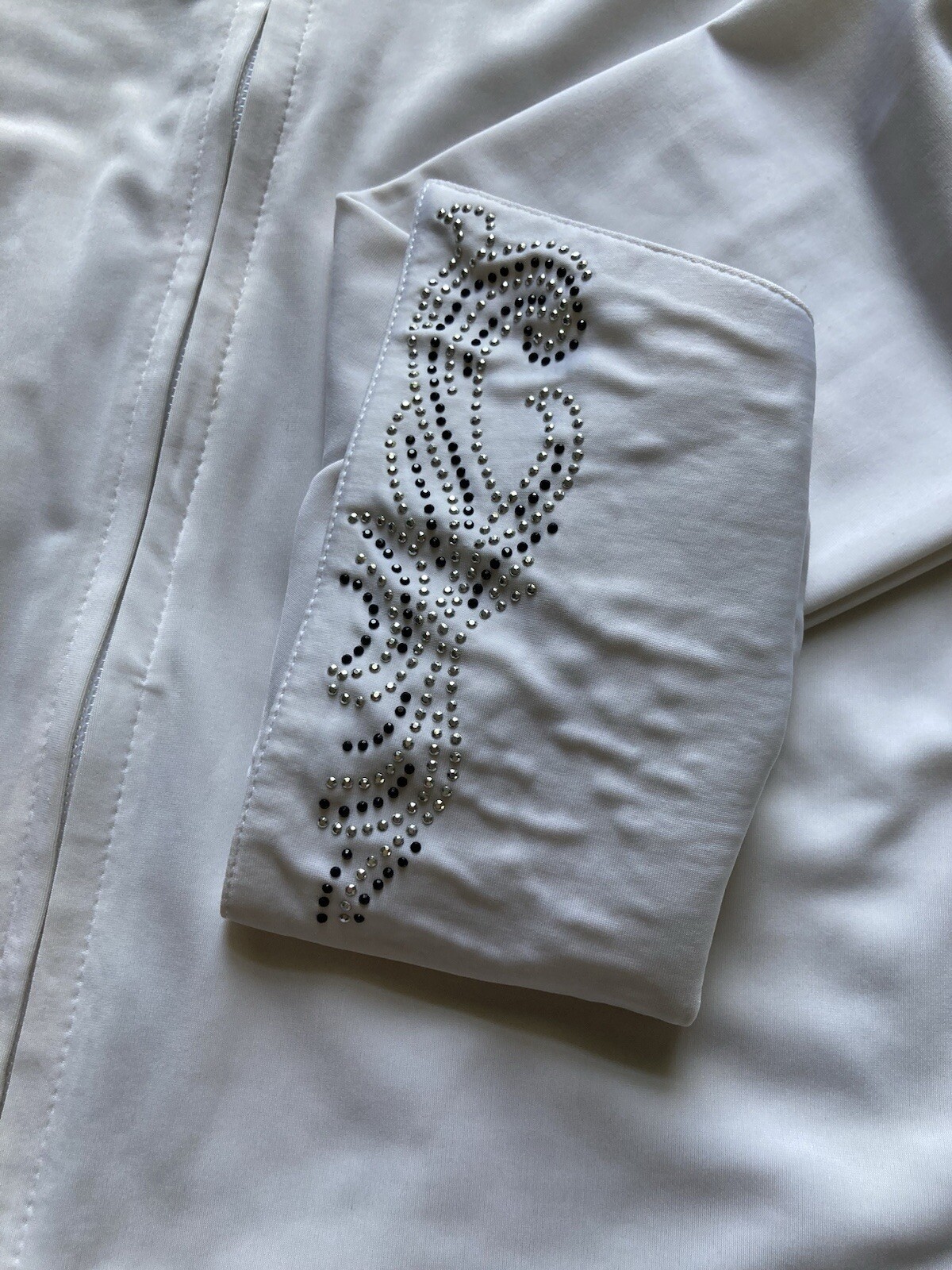 Royal Highness Equestrian Zip Up Show Shirt With Rhinestones Sz MED - Set Of 2