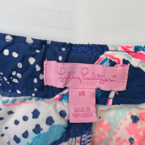 Lilly Pulitzer Short Girl 14 Youth Adjust Waist 26x1.5 Starfish Party Core No - Picture 11 of 13