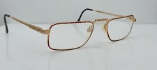 Vintage Luxottica Scott Brown Gold Rectangular Metal Sunglasses FRAMES ONLY