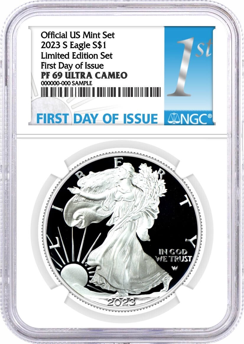 中古『PROOF (Collector's Edition)』 2023 S $1 Limited Edition Proof Silver Eagle NGC PF69 UCAM First