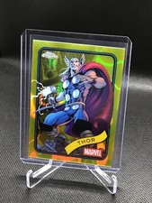 2025 Topps Chrome Marvel Yellow Lava Refractor #119 Thor