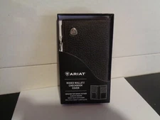 Ariat Performance Work Leather Rodeo Wallet/Checkbook Cover (Dark Rowdy Brown)