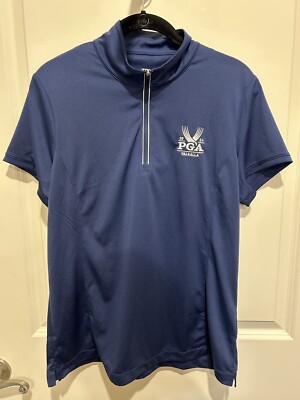 Women s E.P. Pro Convertible Zip Up Polo Navy Large 2024 PGA Valhalla