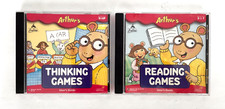 Lot of 2 Arthur's Reading Thinking Games Creative Wonders 1999 PC CD-ROM