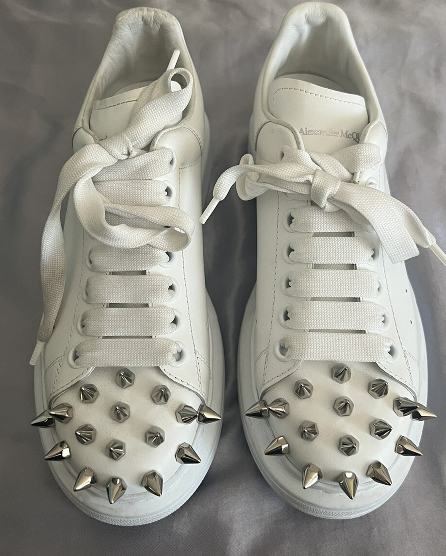 Alexander McQueen Punk Stud Sneakers Shoes Sold Out 2023 Style image 9